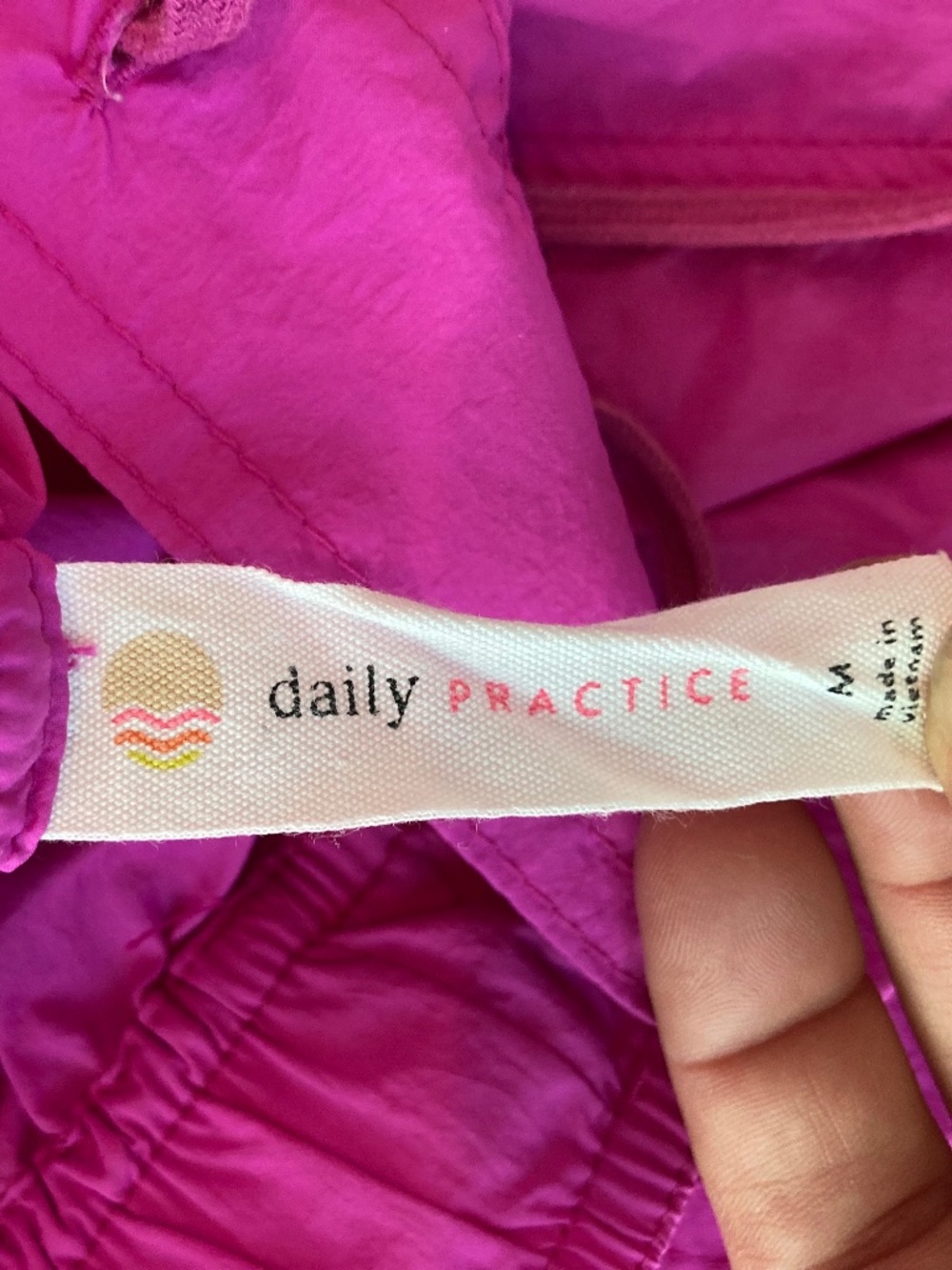 Anthropologie Daily Practice Medium Base Jump Parachute Cargo Pants Magenta - Picture 5 of 10